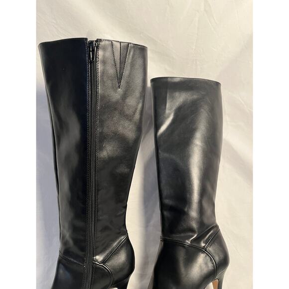 INC Black Knee High Heeled Boots Pointed Toe Women’s Size 7.5 NWOT - Picture 3 of 6